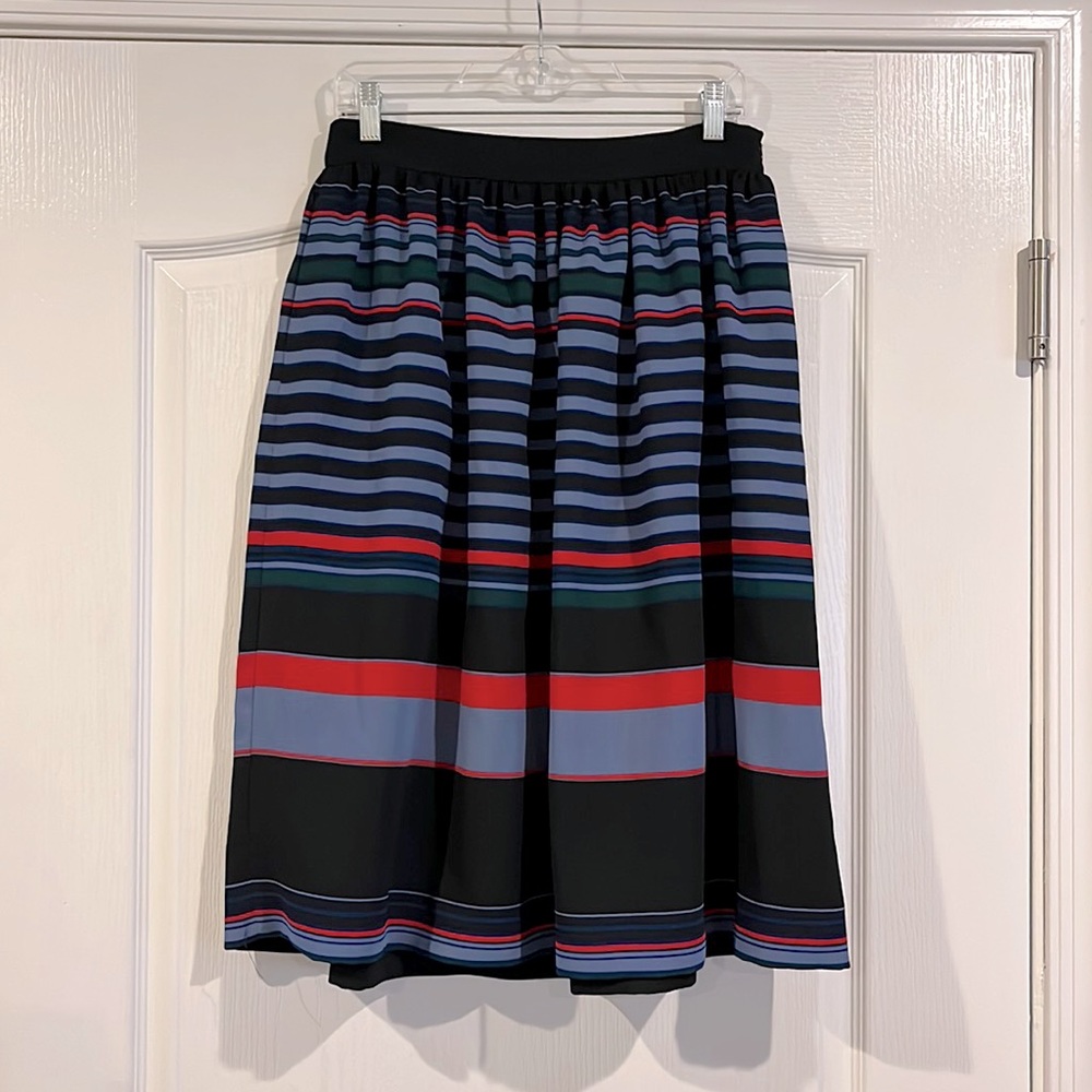 Zara Women’s Stripped Midi Skirt, M